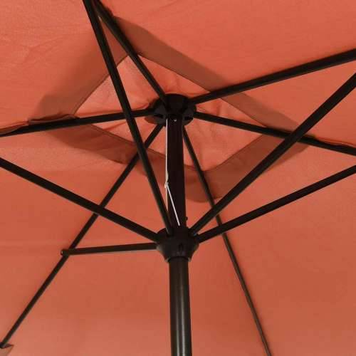 Vanjski suncobran s metalnim stupom 300 x 200 cm terakota - Terakota 1 Cijena