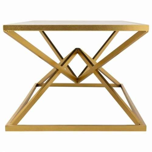 Stolić za dnevni boravak Alexandra House Living Zlato Metal Papir Željezo Drvo MDF 60 x 45 x 110 cm Cijena