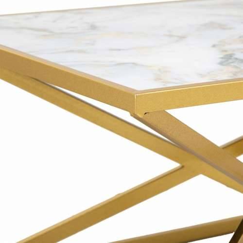Stolić za dnevni boravak Alexandra House Living Zlato Metal Papir Željezo Drvo MDF 60 x 45 x 110 cm Cijena