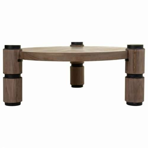 Stolić za dnevni boravak Alexandra House Living Smeđa Drvo Željezo Lim Jelovina 110 x 46 x 110 cm Cijena