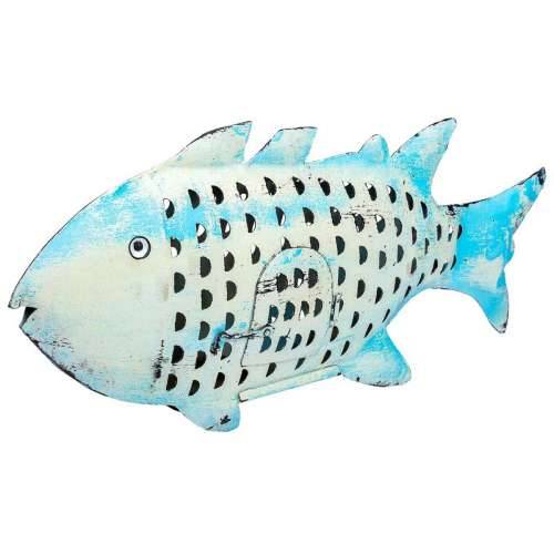 Ukrasna figura Alexandra House Living Plava Drvo Manga Riba 10 x 28 x 62 cm Cijena