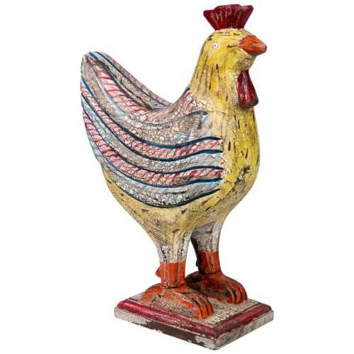 Ukrasna figura Alexandra House Living Drvo Manga Pijetao 15 x 41 x 31 cm Cijena