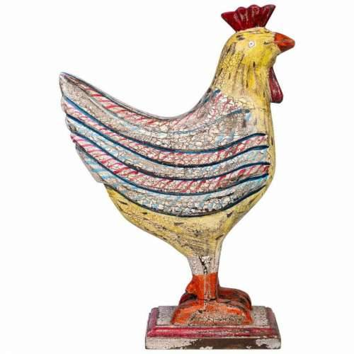 Ukrasna figura Alexandra House Living Drvo Manga Pijetao 15 x 41 x 31 cm Cijena