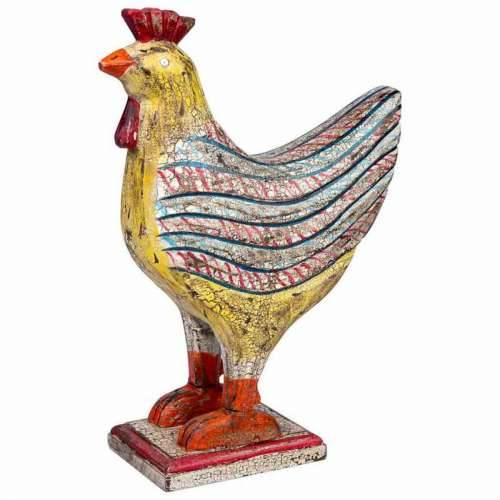 Ukrasna figura Alexandra House Living Drvo Manga Pijetao 15 x 41 x 31 cm Cijena
