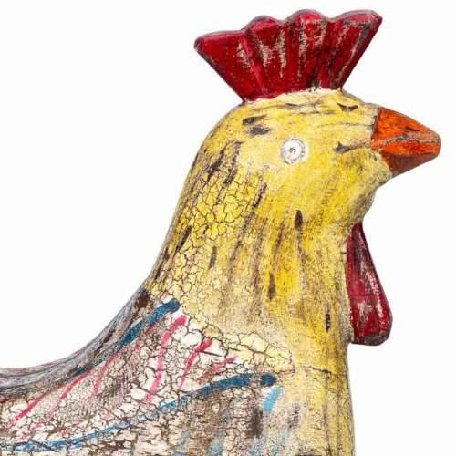 Ukrasna figura Alexandra House Living Drvo Manga Pijetao 15 x 41 x 31 cm Cijena