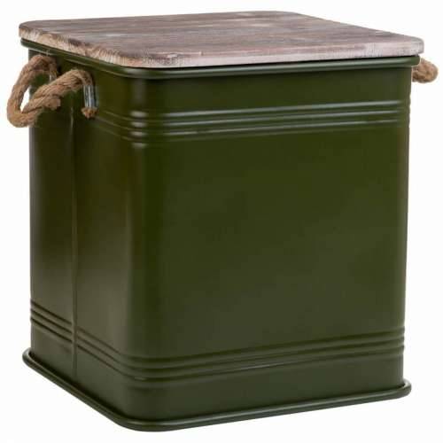 Tabure Alexandra House Living Zelena Metal Uže Jelovina 36 x 36 x 39 cm Cijena