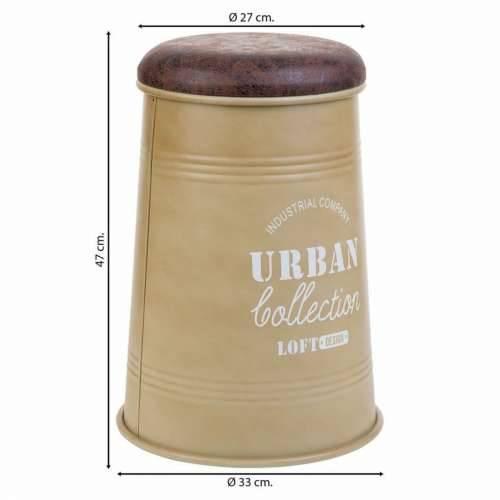 Tabure Alexandra House Living Zelena Poliuretan Metal iverica 47 x 27 x 33 cm Cijena