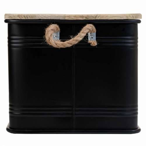 Škrinja Alexandra House Living Factory Crna konoplja Metal Jelovina 38 x 60 x 33 cm Cijena