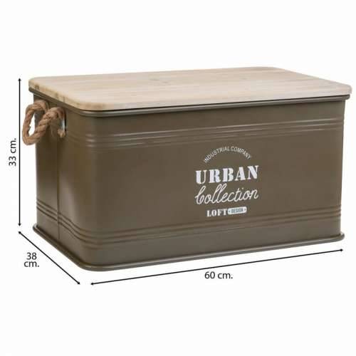 Škrinja Alexandra House Living Urban Zelena konoplja Metal Jelovina 38 x 60 x 33 cm Cijena