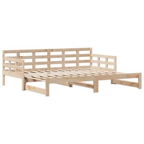 Dnevni krevet na razvlačenje s ladicama bez madraca 90x200 cm - Prirodna 90 x 200 cm Cijena
