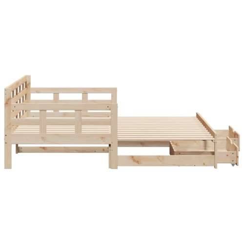Dnevni krevet na razvlačenje s ladicama bez madraca 90x200 cm - Prirodna 90 x 200 cm Cijena