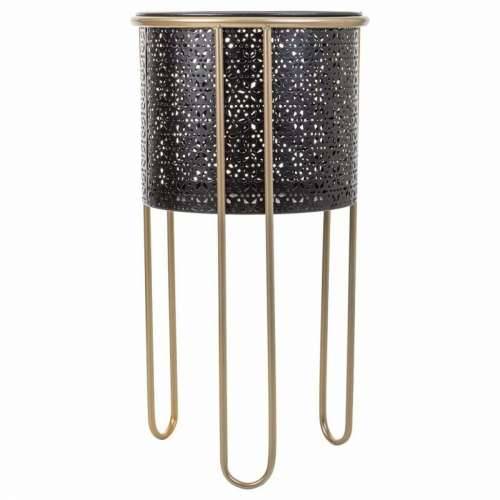 Set žardinjera Alexandra House Living Crna Metal Željezo 26 x 150 x 26 cm 2 Dijelovi Cijena