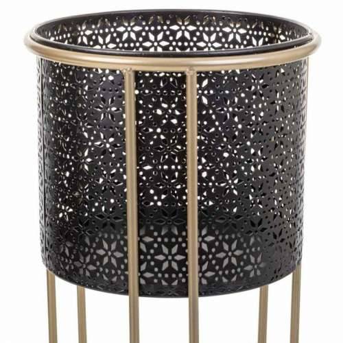 Set žardinjera Alexandra House Living Crna Metal Željezo 26 x 150 x 26 cm 2 Dijelovi Cijena