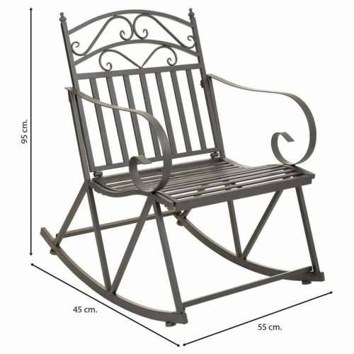 Stolica za ljuljanje Alexandra House Living Smeđa Željezo 24 x 45 x 24 cm Cijena