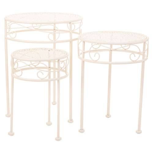 Stalak za Teglu za Cvijeće Alexandra House Living Bijela Metal Željezo 30 x 120 x 30 cm Cijena