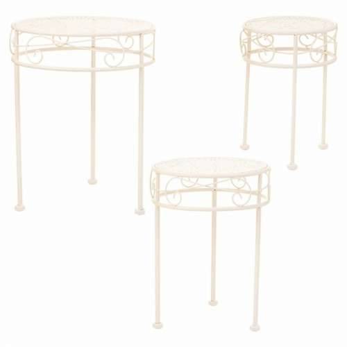 Stalak za Teglu za Cvijeće Alexandra House Living Bijela Metal Željezo 30 x 120 x 30 cm Cijena