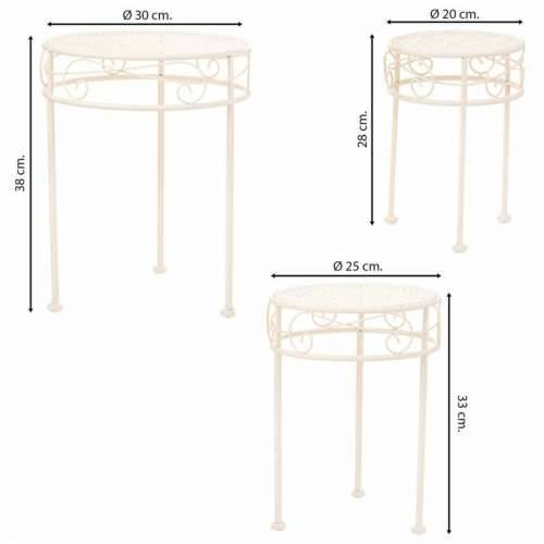 Stalak za Teglu za Cvijeće Alexandra House Living Bijela Metal Željezo 30 x 120 x 30 cm Cijena