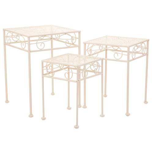 Stalak za Teglu za Cvijeće Alexandra House Living Bijela Metal Željezo 25 x 45 x 72 cm Cijena