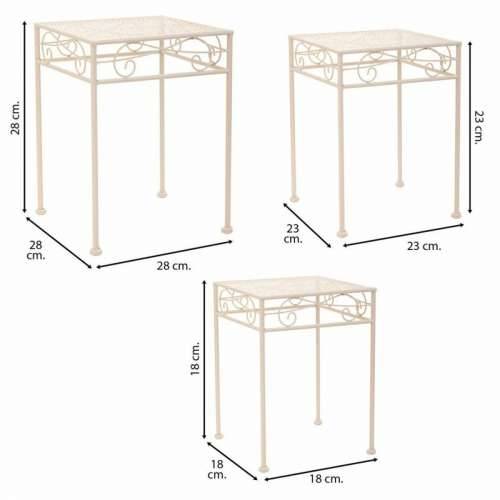 Stalak za Teglu za Cvijeće Alexandra House Living Bijela Metal Željezo 25 x 45 x 72 cm Cijena