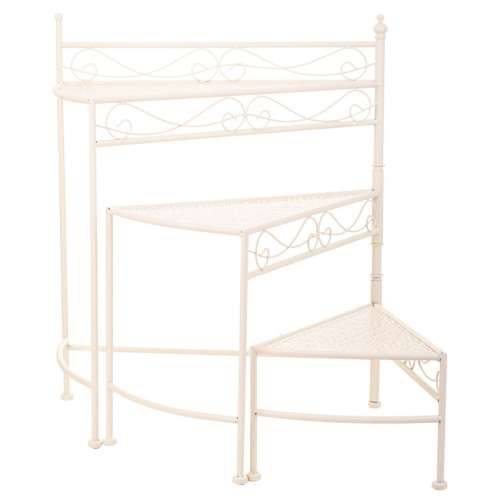 Stalak za Teglu za Cvijeće Alexandra House Living Bijela Metal Željezo 25 x 37 x 59 cm Cijena