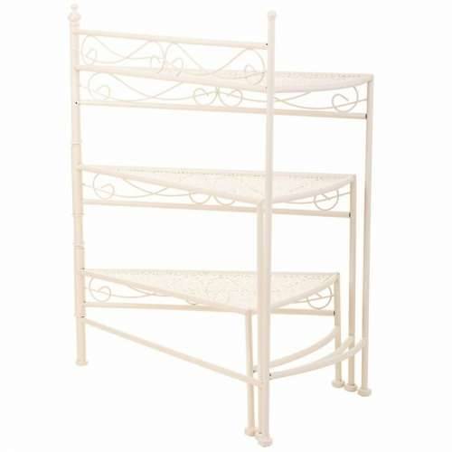 Stalak za Teglu za Cvijeće Alexandra House Living Bijela Metal Željezo 25 x 37 x 59 cm Cijena