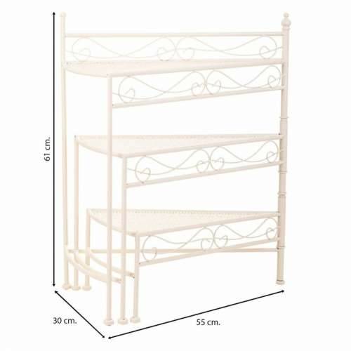 Stalak za Teglu za Cvijeće Alexandra House Living Bijela Metal Željezo 25 x 37 x 59 cm Cijena