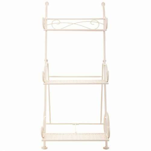 Stalak za Teglu za Cvijeće Alexandra House Living Bijela Metal Željezo 25 x 32 x 55 cm Cijena