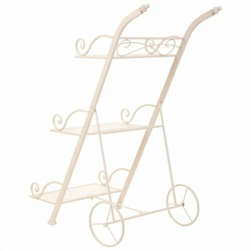 Stalak za Teglu za Cvijeće Alexandra House Living Bijela Metal Željezo 25 x 32 x 55 cm Cijena