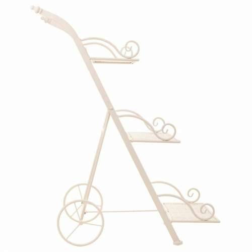 Stalak za Teglu za Cvijeće Alexandra House Living Bijela Metal Željezo 25 x 32 x 55 cm Cijena