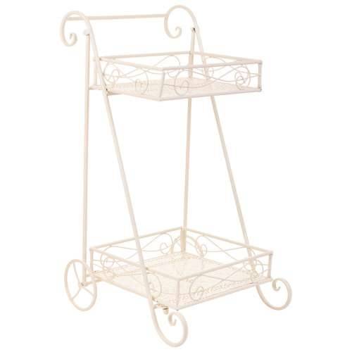 Stalak za Teglu za Cvijeće Alexandra House Living Bijela Metal Željezo 23 x 65 x 28 cm Cijena
