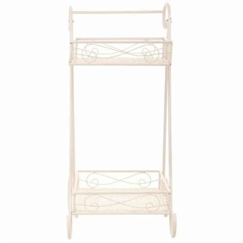 Stalak za Teglu za Cvijeće Alexandra House Living Bijela Metal Željezo 23 x 65 x 28 cm Cijena