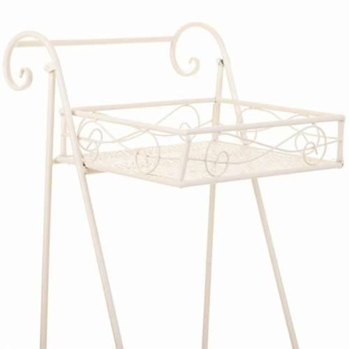Stalak za Teglu za Cvijeće Alexandra House Living Bijela Metal Željezo 23 x 65 x 28 cm Cijena
