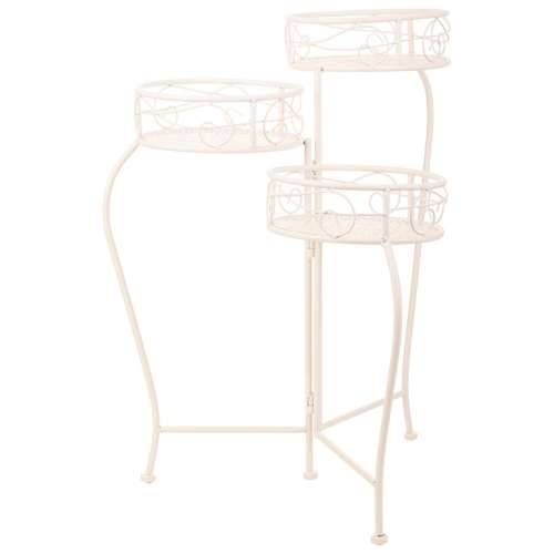 Stalak za Teglu za Cvijeće Alexandra House Living Bijela Metal Željezo 34 x 76 x 40 cm Cijena