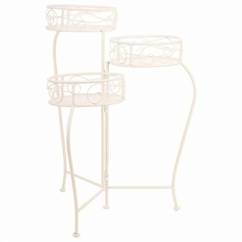 Stalak za Teglu za Cvijeće Alexandra House Living Bijela Metal Željezo 34 x 76 x 40 cm Cijena