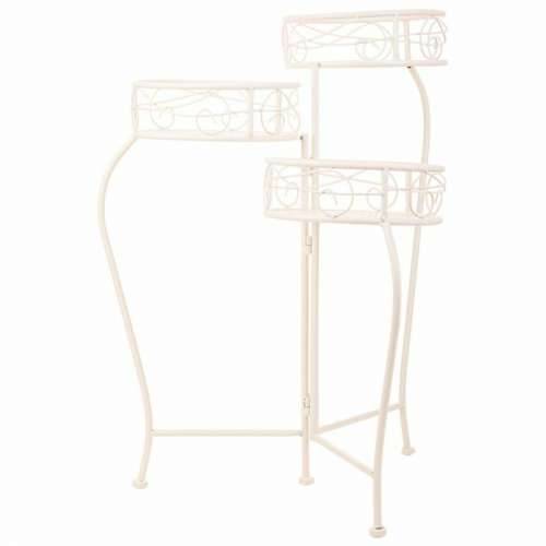 Stalak za Teglu za Cvijeće Alexandra House Living Bijela Metal Željezo 34 x 76 x 40 cm Cijena