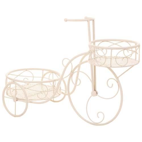 Stalak za Teglu za Cvijeće Alexandra House Living Bijela Metal Željezo Bicikl 30 x 61 x 55 cm Cijena