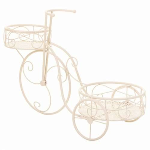 Stalak za Teglu za Cvijeće Alexandra House Living Bijela Metal Željezo Bicikl 30 x 61 x 55 cm Cijena