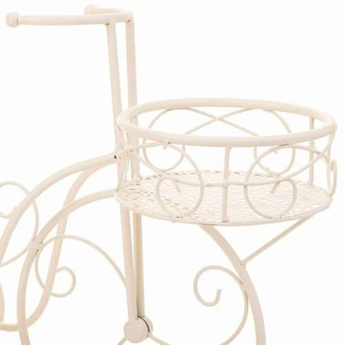 Stalak za Teglu za Cvijeće Alexandra House Living Bijela Metal Željezo Bicikl 30 x 61 x 55 cm Cijena