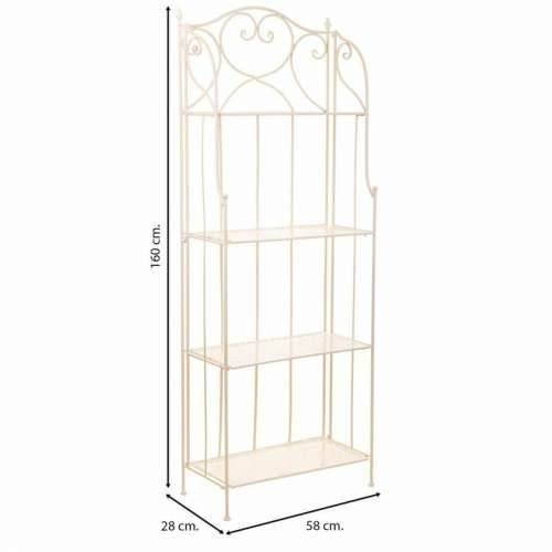 Polica Alexandra House Living Bijela Metal Željezo 28 x 70 x 28 cm Cijena