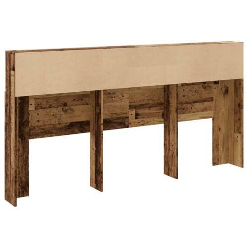 Uzglavlje s ormarićem boja starog drva 200x19x103,5 cm drveni - Staro drvo 200 x 19 x 103.5 cm 1 Cijena