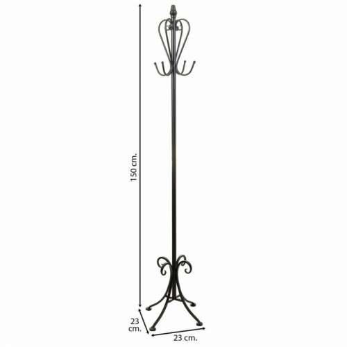 Mēteļu stends Alexandra House Living Crna 90 x 214 x 161 cm Cijena