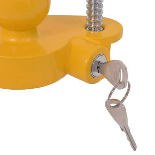 Lokot za prikolicu s 2 ključa od legure čelika i aluminija žuti Cijena