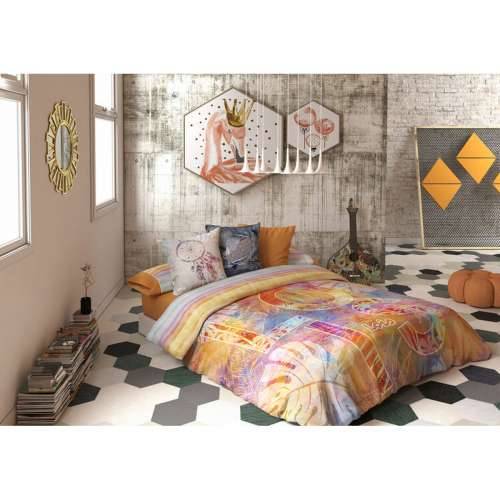 Set pokrivača za poplun Lois CORSO P. Oranžna Krevet od 90 150 x 230 cm 3 Dijelovi Cijena