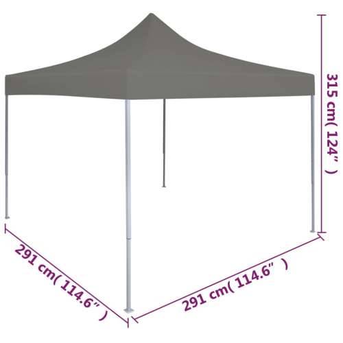Sklopivi šator za zabave 3 x 3 m antracit Cijena