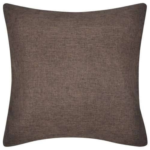 4 Smeđe Jastučnice Linen-look 50 x 50 cm Cijena