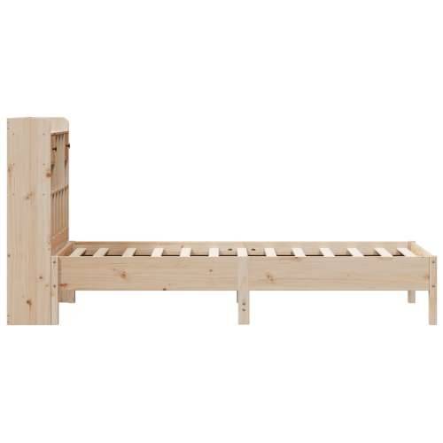 Krevet s regalom za knjige bez madraca 75x190 cm borovina Prirodna 75 x 190 cm Cijena