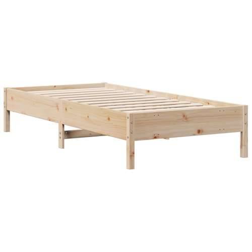 Krevet s regalom za knjige bez madraca 75x190 cm borovina Prirodna 75 x 190 cm Cijena