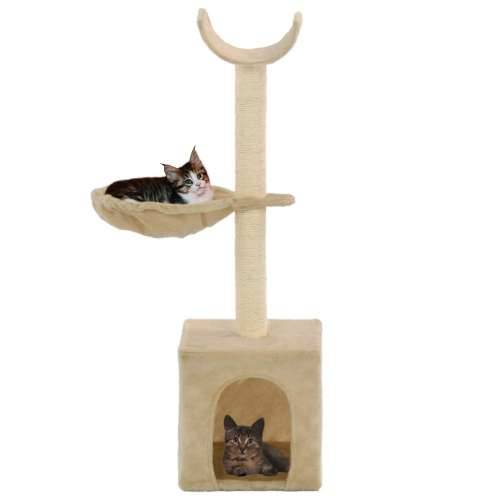 Penjalica za mačke sa stupovima za grebanje od sisala 105 cm bež Cijena