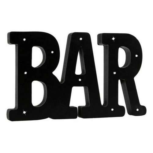 Zidni Ukras Bar Crna 36 x 2 x 21 cm Cijena