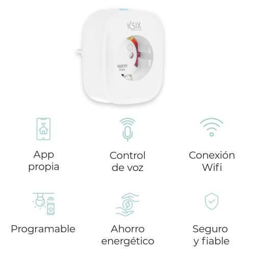 Pametna Utičnica KSIX Smart Energy Slim WIFI 250V Bijela Cijena
